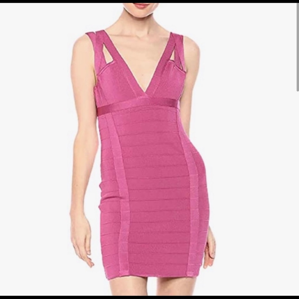 Guess bandage pink mini dress!!